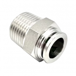 SPC08-01S1P Штуцер прямой нерж PT1/8 8мм